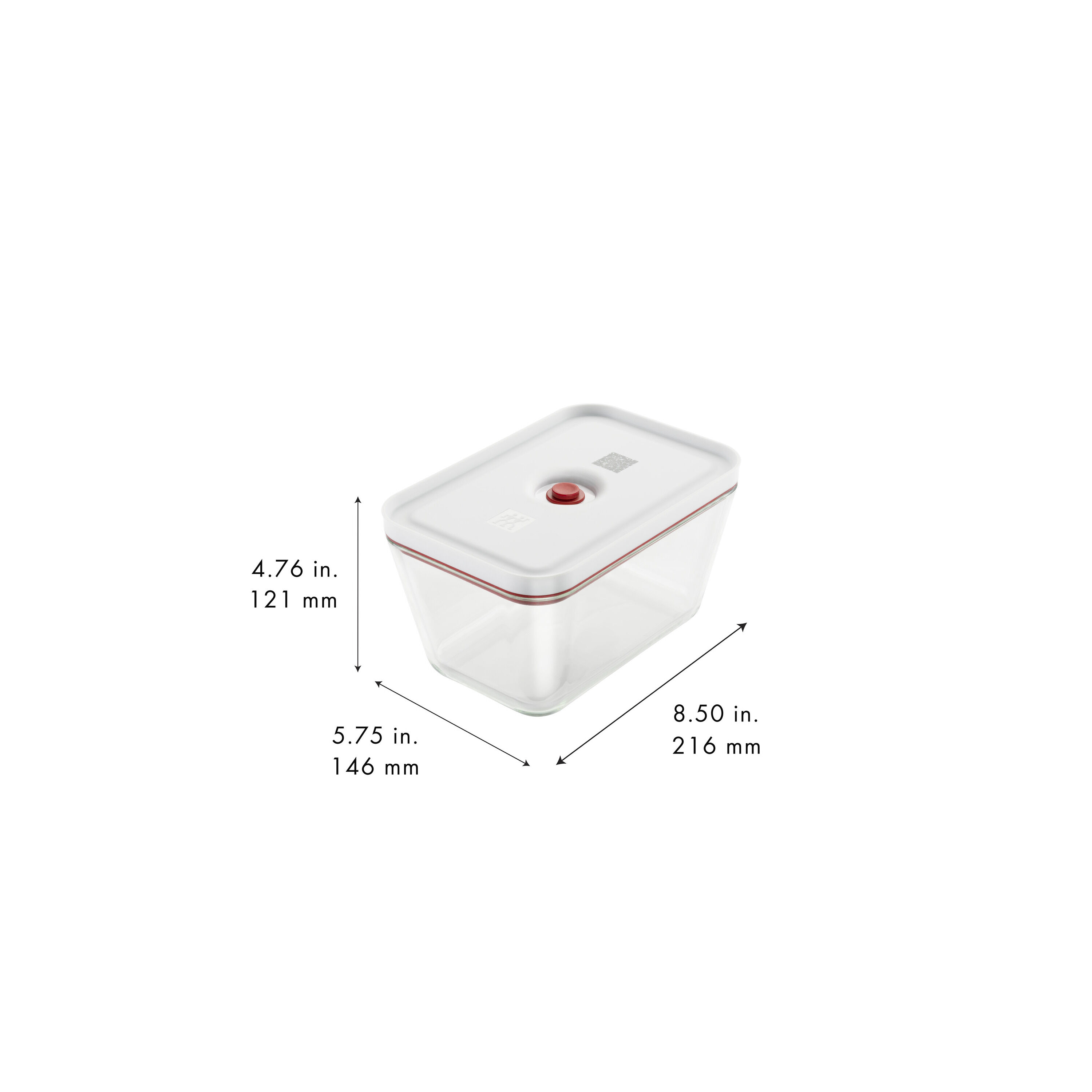 ZWILLING        Fresh & Save                Vakuumbox L, Glas, Rot