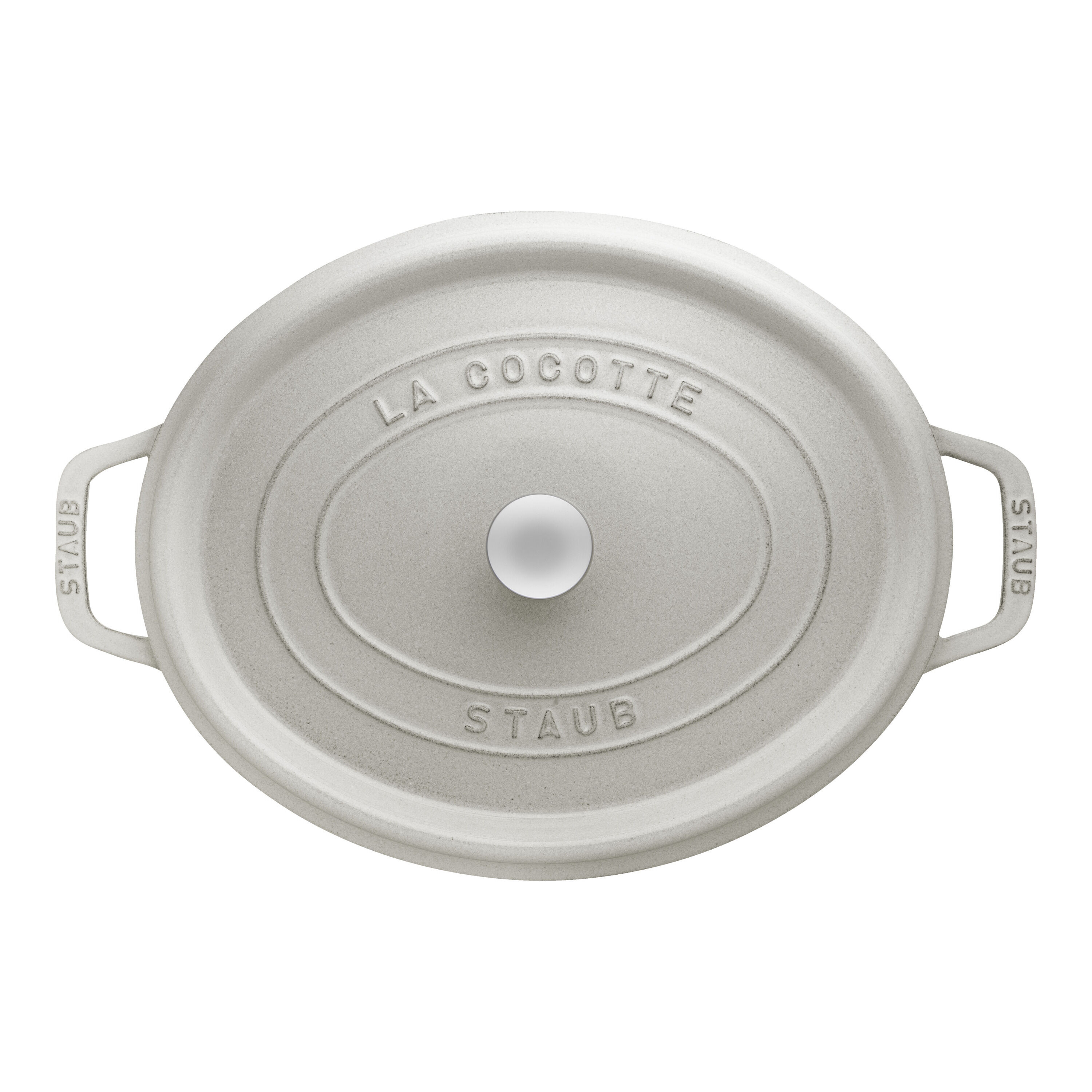 Staub        La Cocotte                Cocotte 37 cm, oval, Weisser Trüffel, Gusseisen