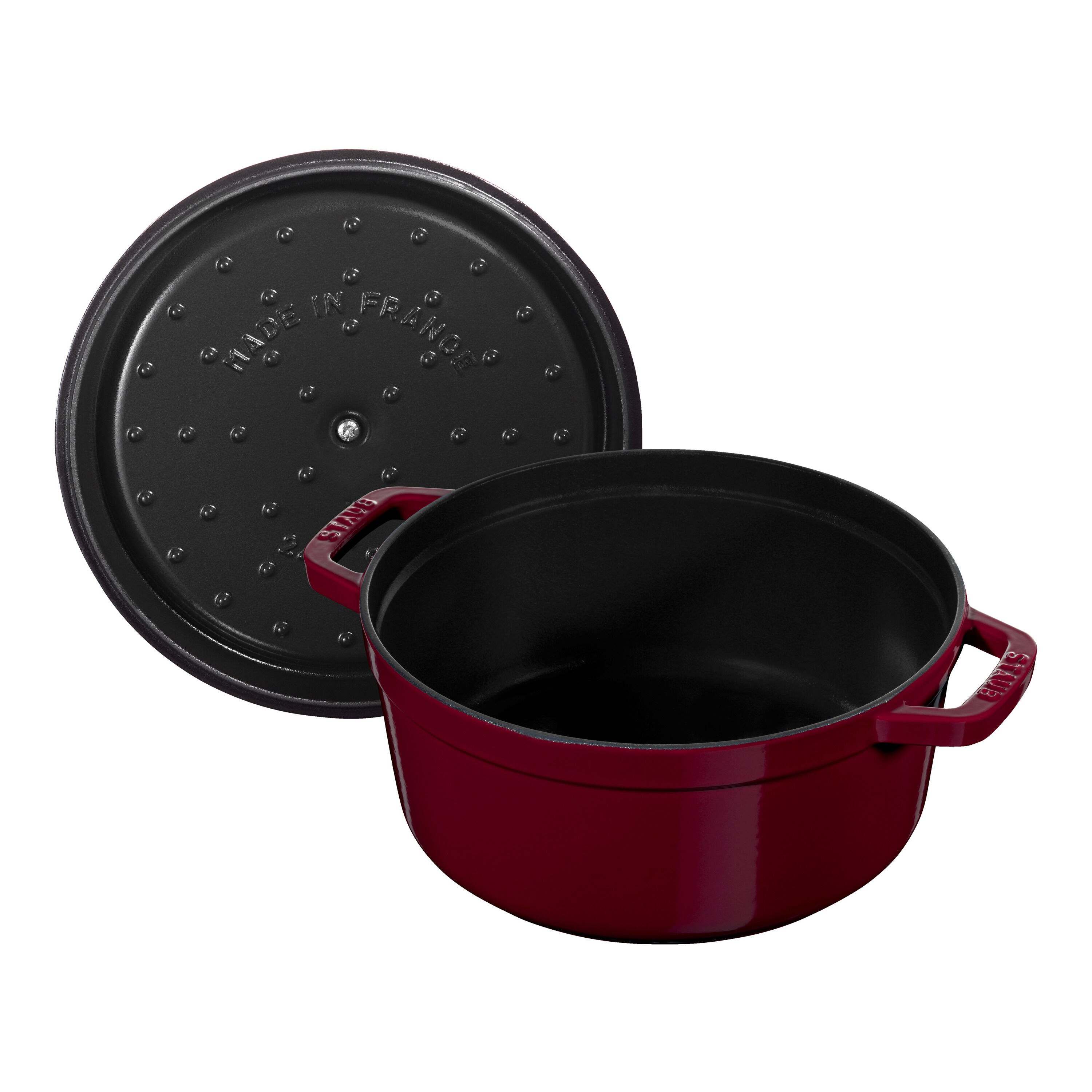 Staub        La Cocotte                Cocotte 26 cm, rund, Bordeaux, Gusseisen