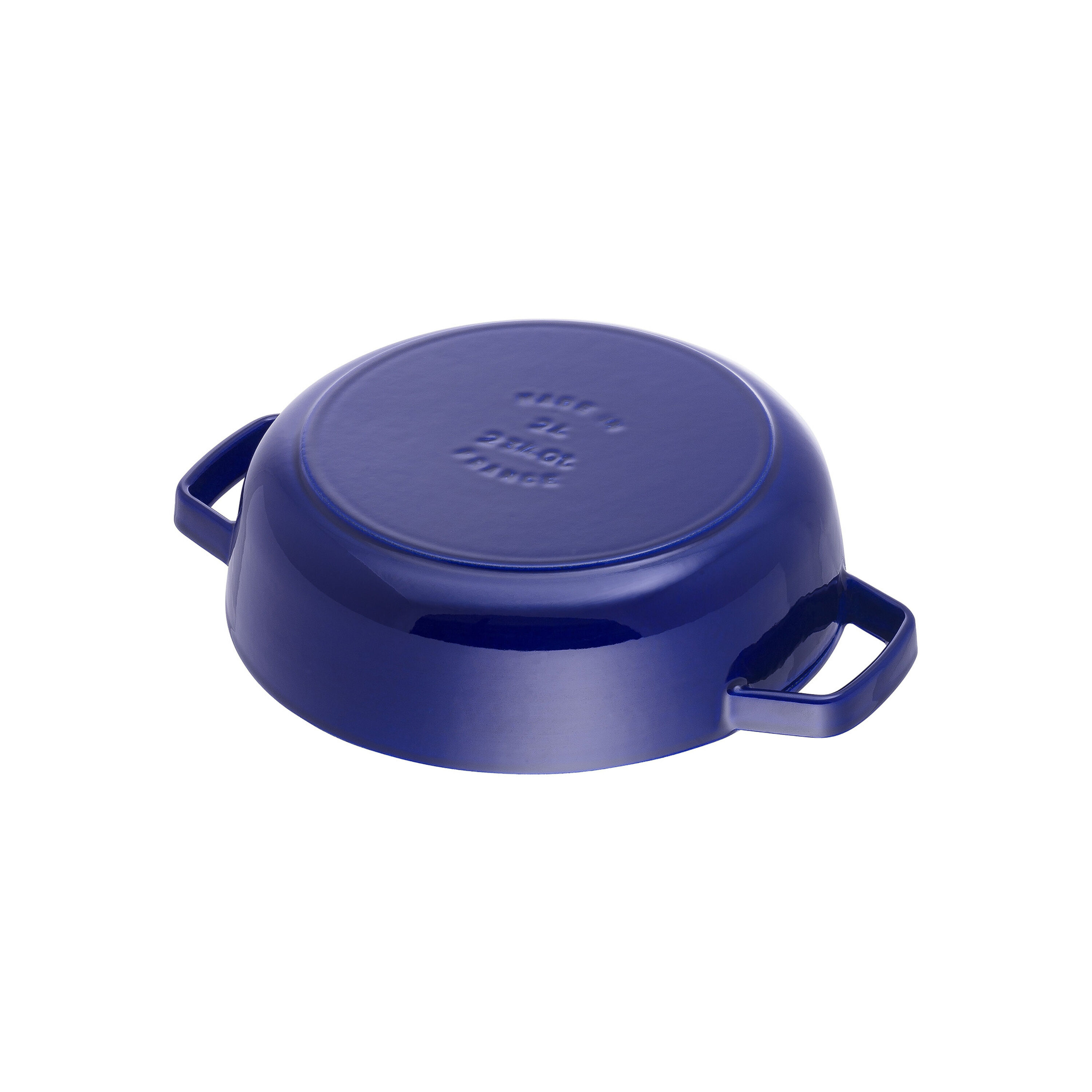 Staub        Braisers                Bräter mit Chistera Drop-Structure 28 cm, rund, Dunkelblau, Gusseisen