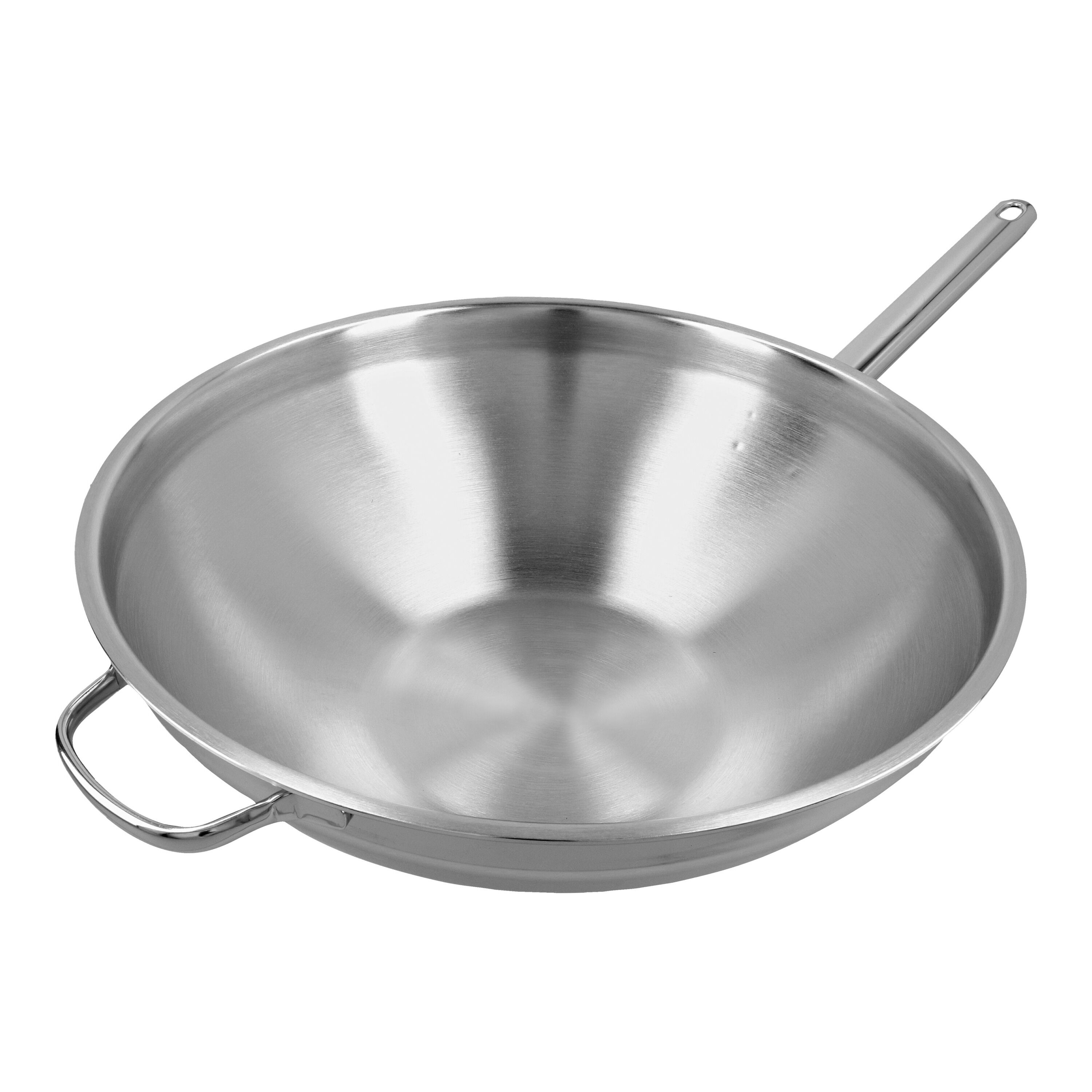 Demeyere        Apollo 7                Wok flacher Boden 36 cm, 18/10 Edelstahl