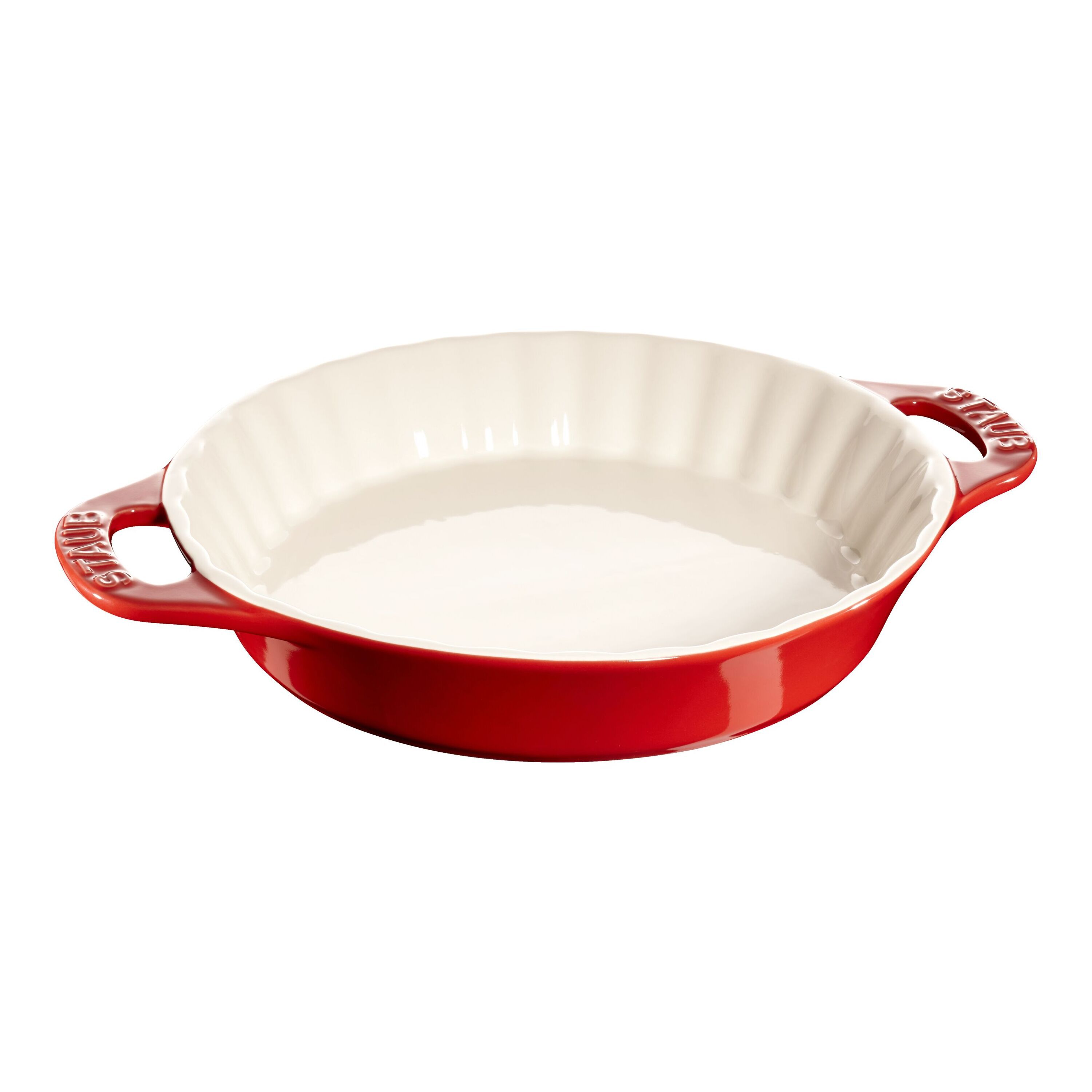 Staub        Ceramique                Kuchenform 28 cm, rund, Kirsch-Rot, Keramik