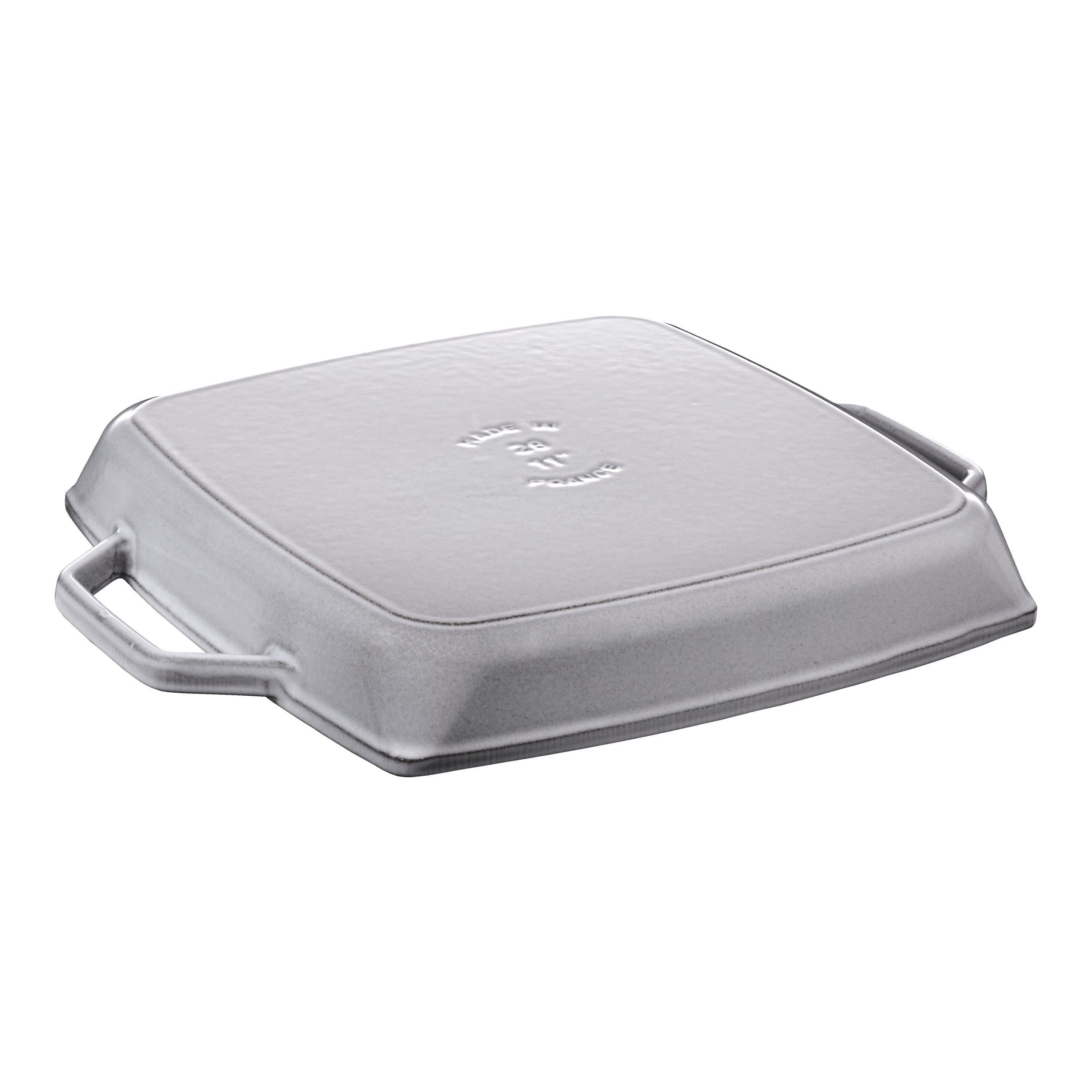 Staub        Grill Pans                Grillpfanne 28 cm, quadratisch, Graphit-Grau, Gusseisen