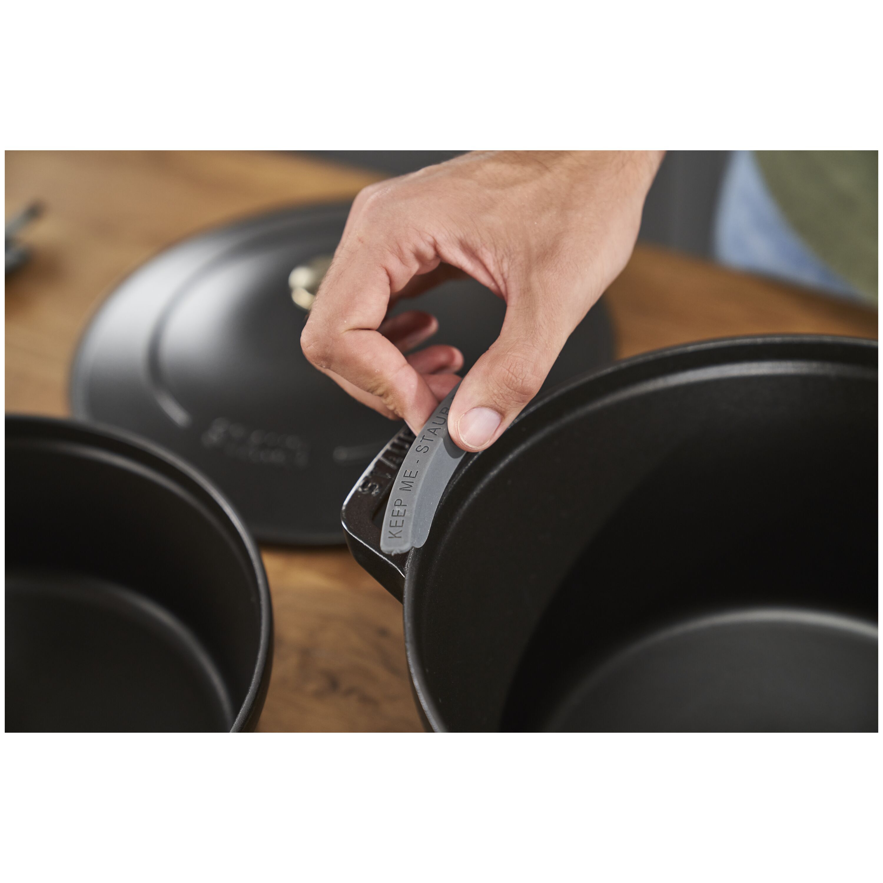 Staub        Stackable Set                Kochtopfset 2-tlg, rund, Schwarz, Gusseisen