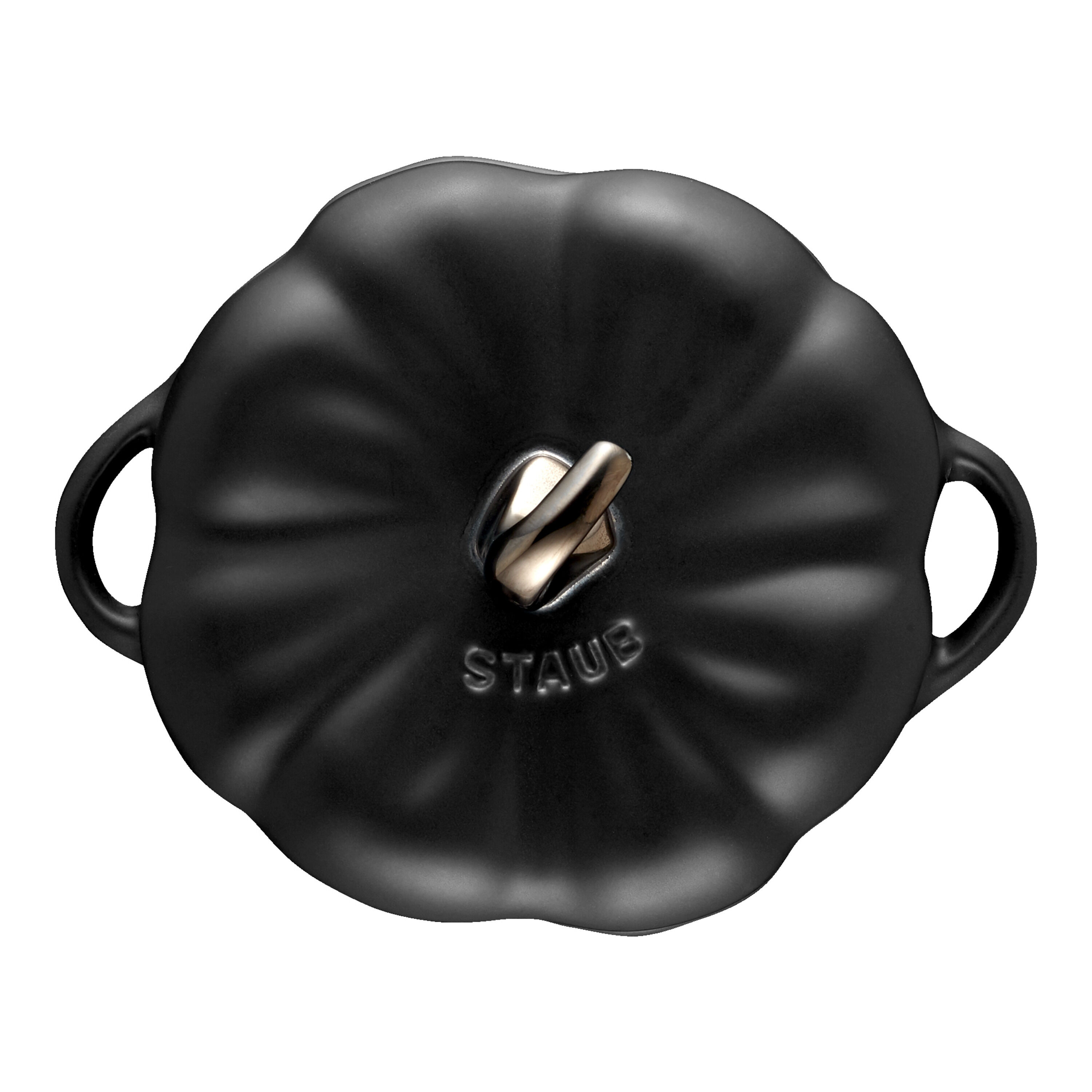 Staub        Ceramique                Cocotte 12 cm, Kürbis, Schwarz, Keramik