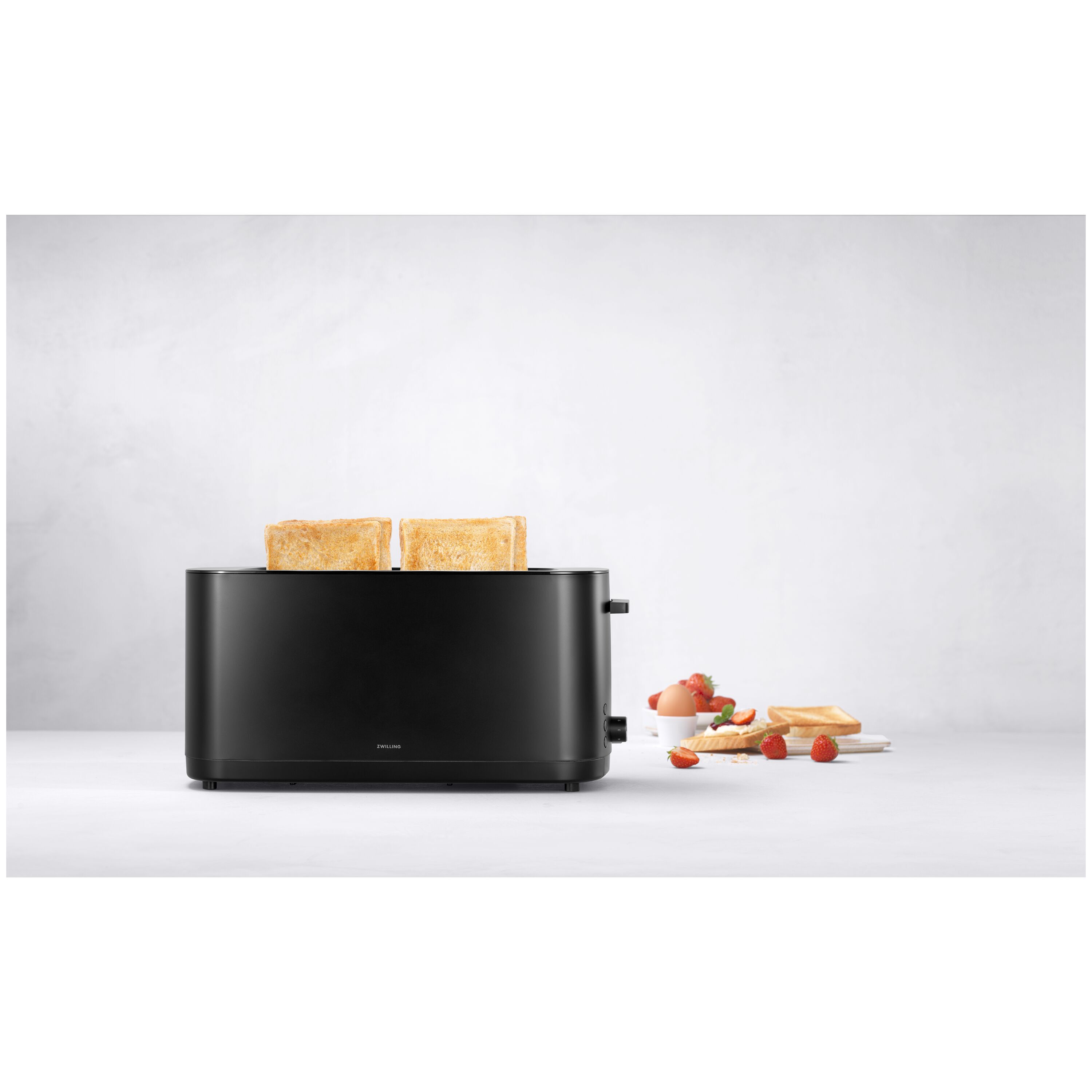ZWILLING        Enfinigy                Toaster mit Brötchenaufsatz, 2 Schlitze lang, Schwarz