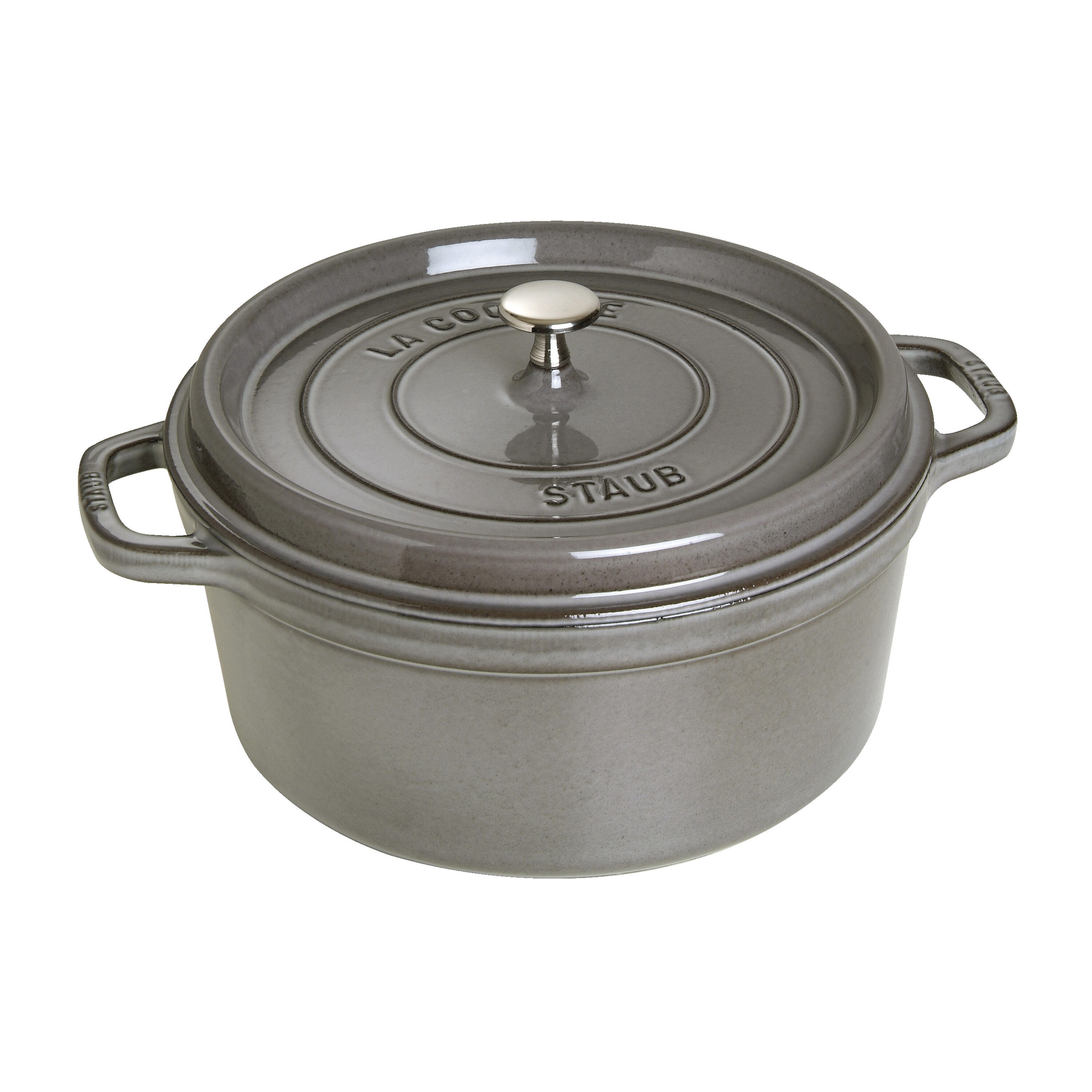 Staub        La Cocotte                Cocotte 28 cm, rund, Graphit-Grau, Gusseisen