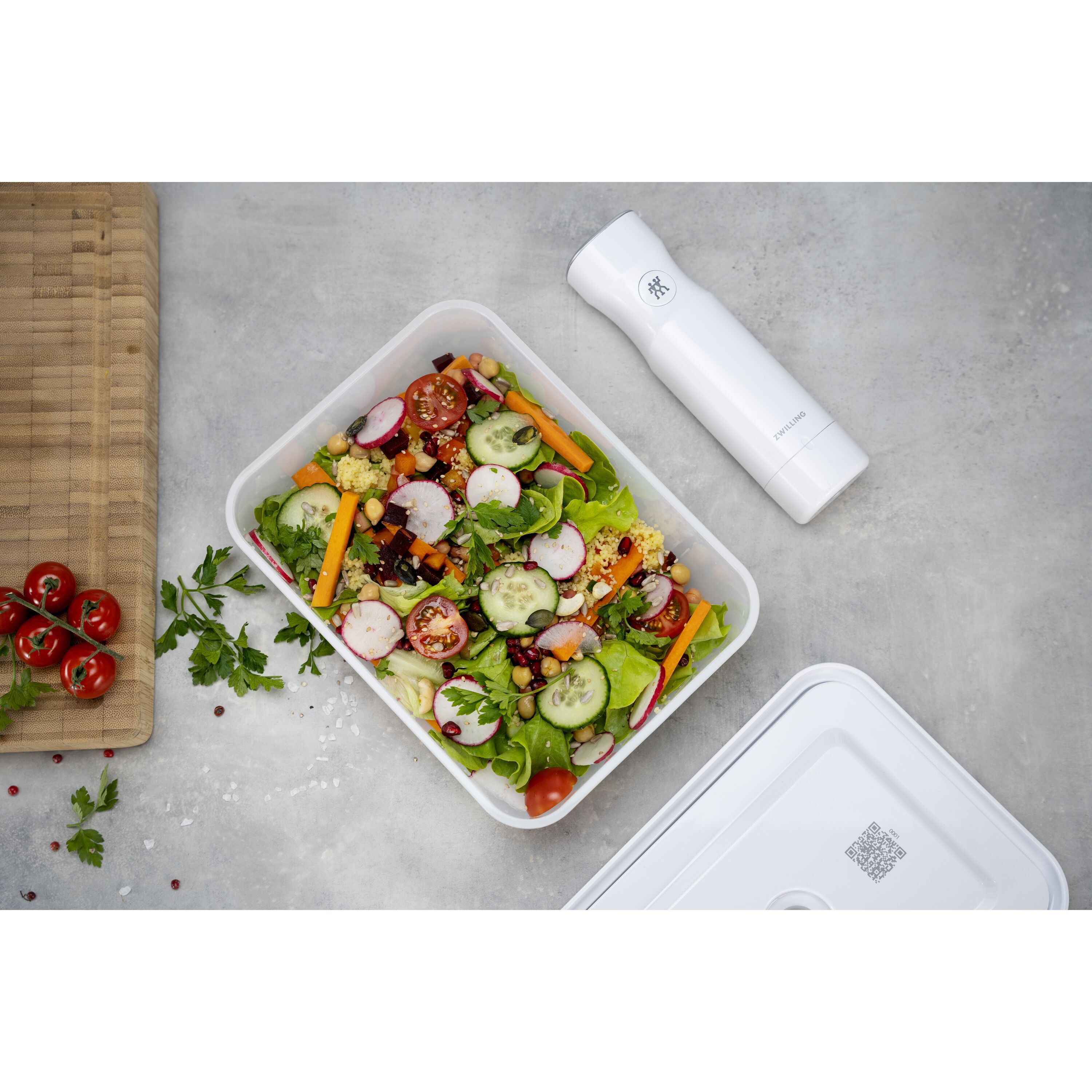 ZWILLING        Fresh & Save                Vakuum Kühlschrankbox, Kunststoff, Semitransparent-Grau