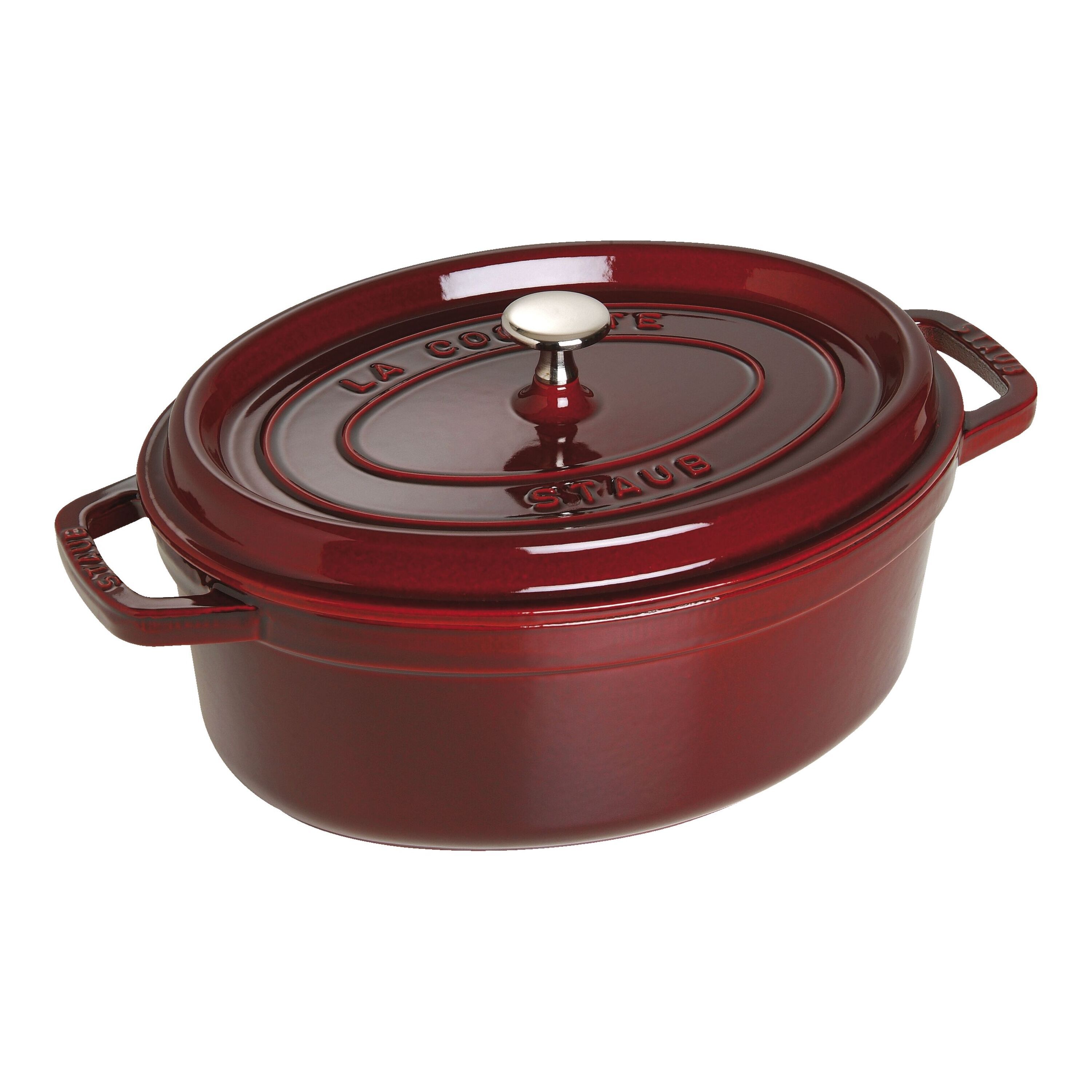 Staub        La Cocotte                Cocotte 29 cm, oval, Grenadine-Rot, Gusseisen