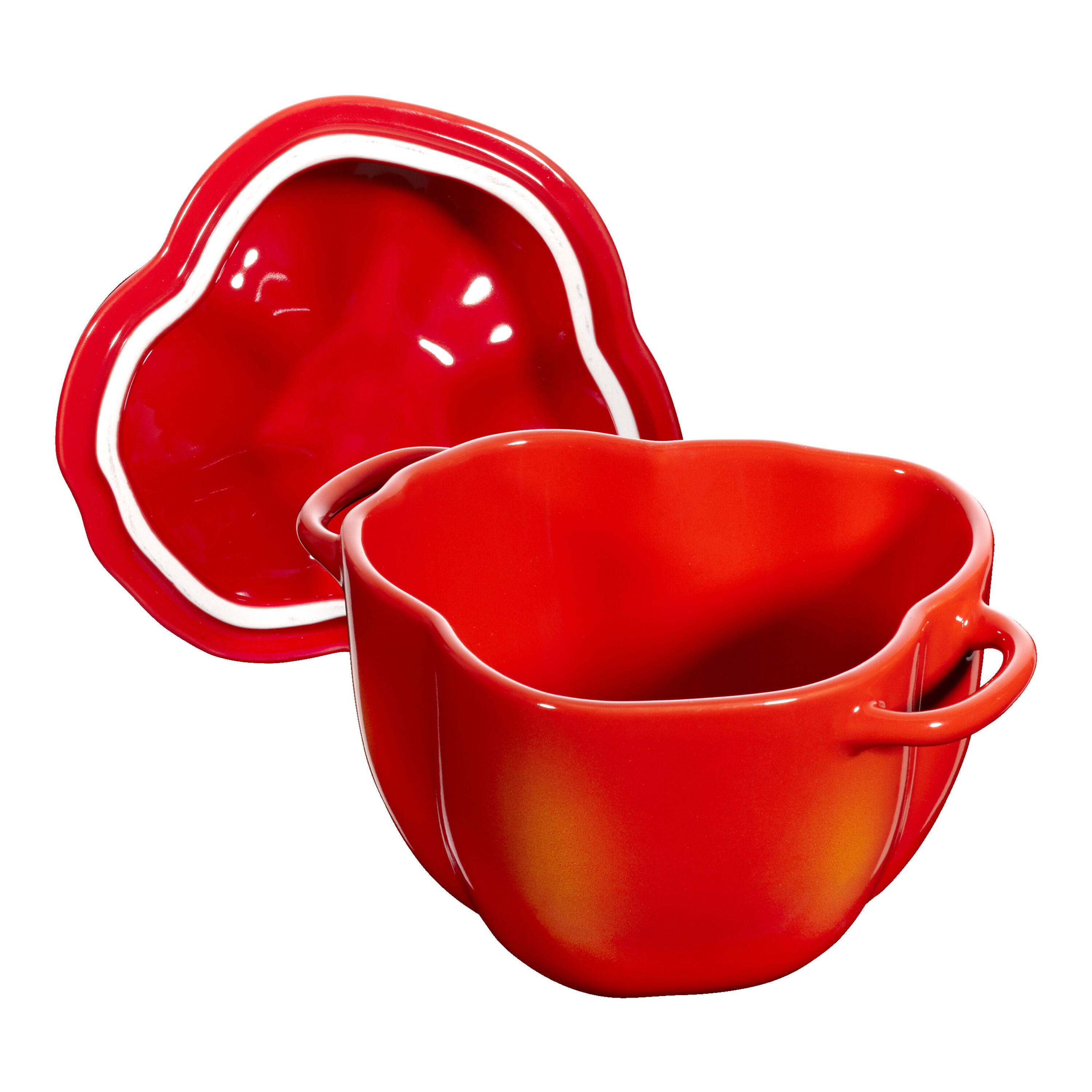 Staub        Ceramique                Cocotte 11 cm, Paprika, Orange-Rot, Keramik