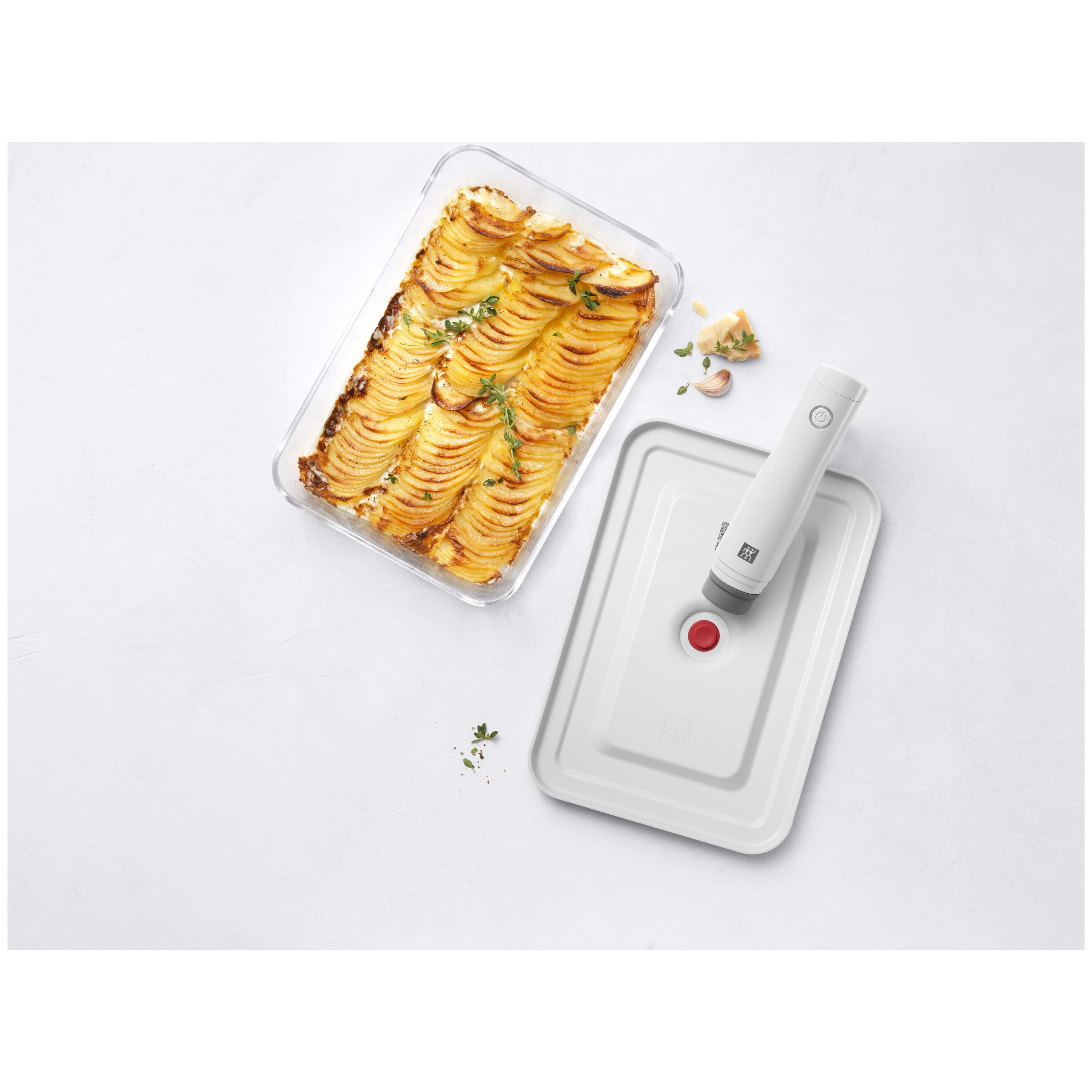 ZWILLING        Fresh & Save                Vakuum Auflaufform, Glas, Rot