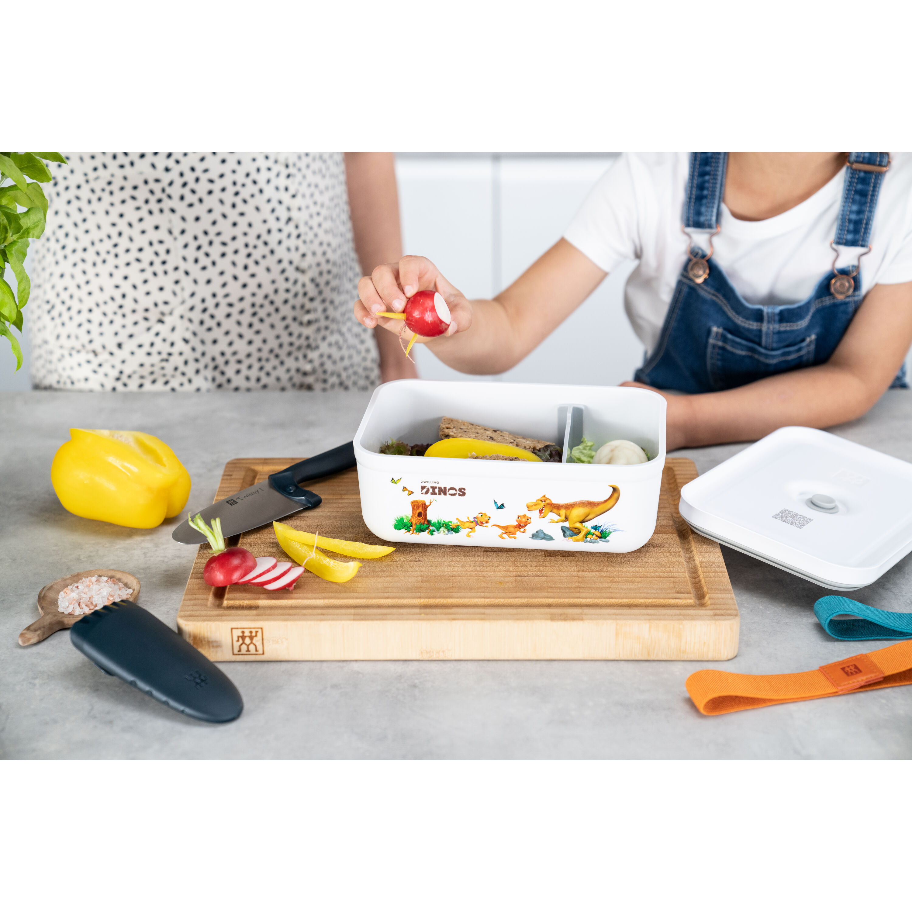 ZWILLING        Fresh & Save                Vakuum Lunchbox DINOS L, Kunststoff, Weiß-grau
