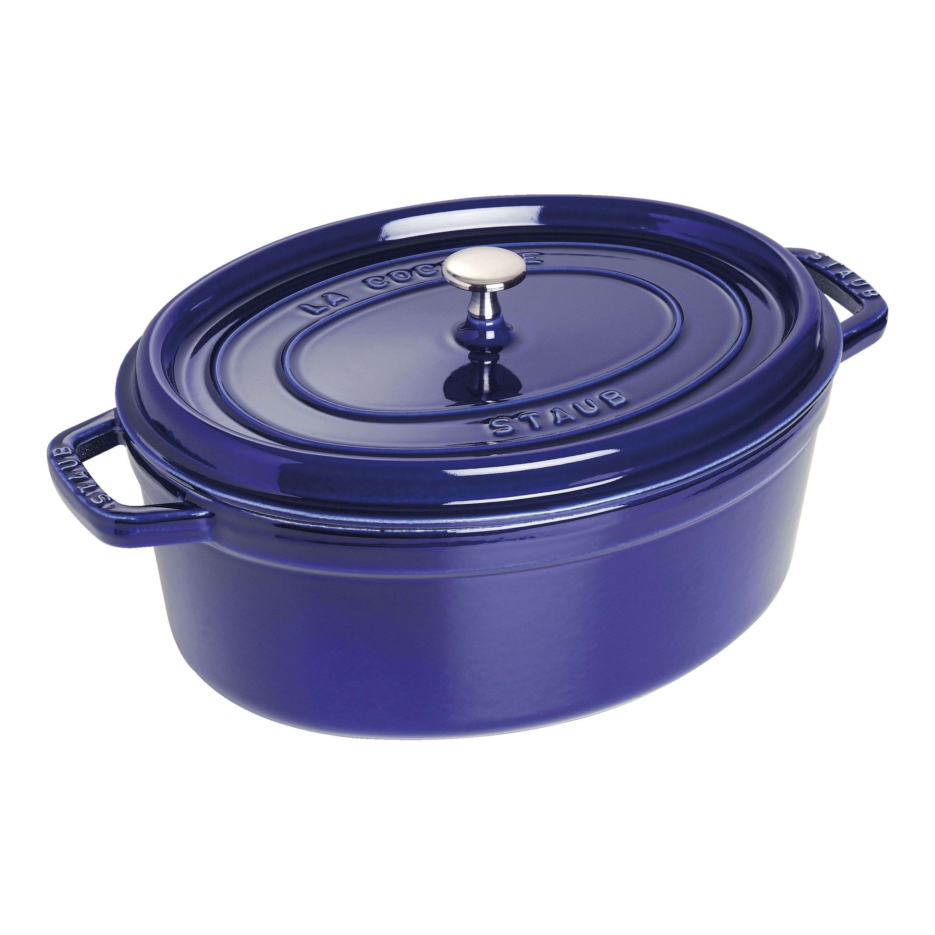 Staub        La Cocotte                Cocotte 31 cm, oval, Dunkelblau, Gusseisen