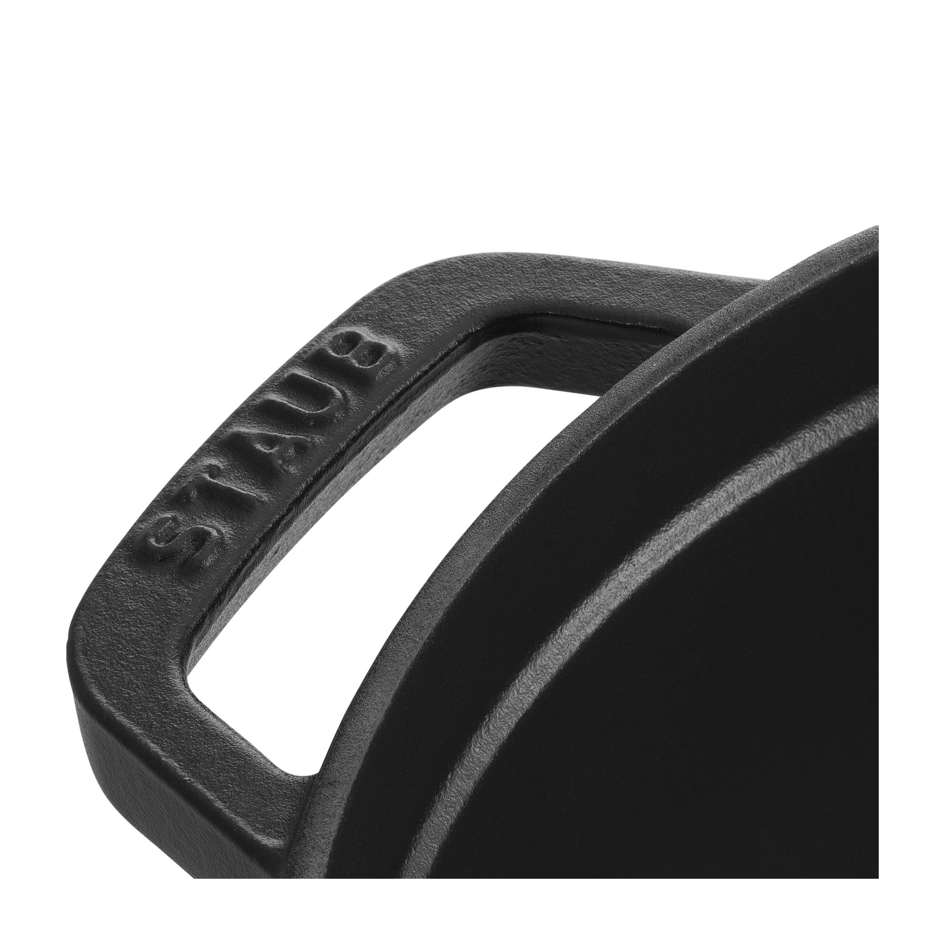 Staub        La Cocotte                Cocotte 28 cm, rund, Schwarz, Gusseisen