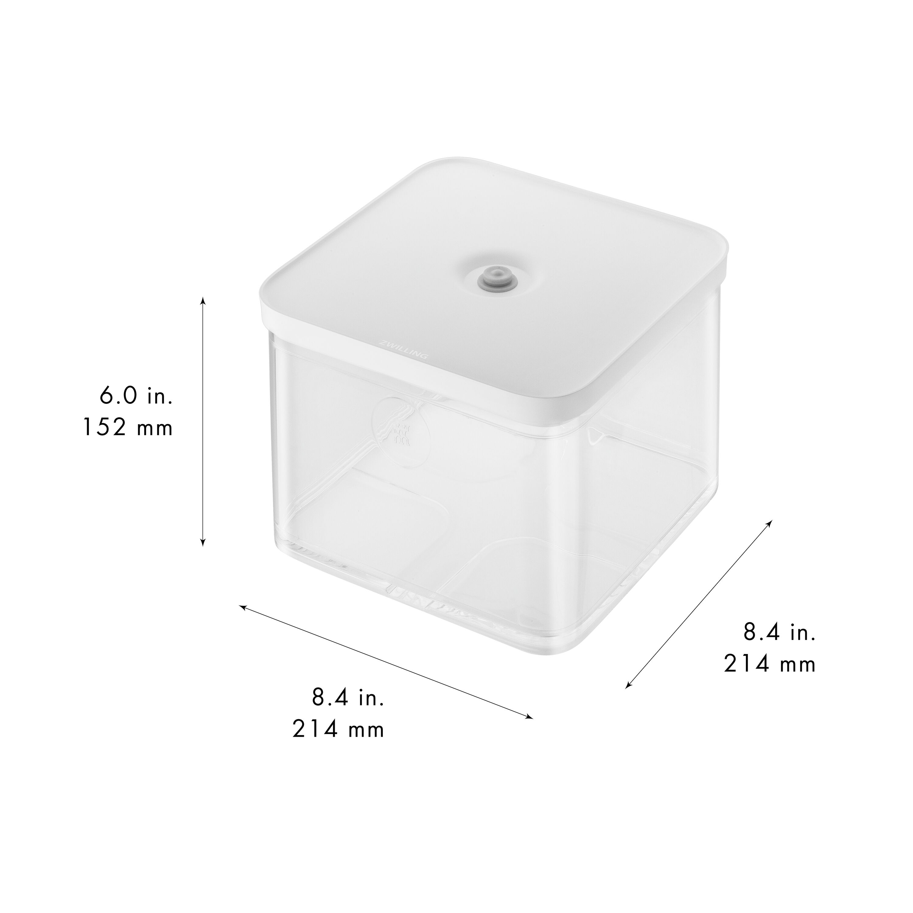 ZWILLING        Fresh & Save CUBE                CUBE Box 2L / 21 cm, Transparent-Weiß