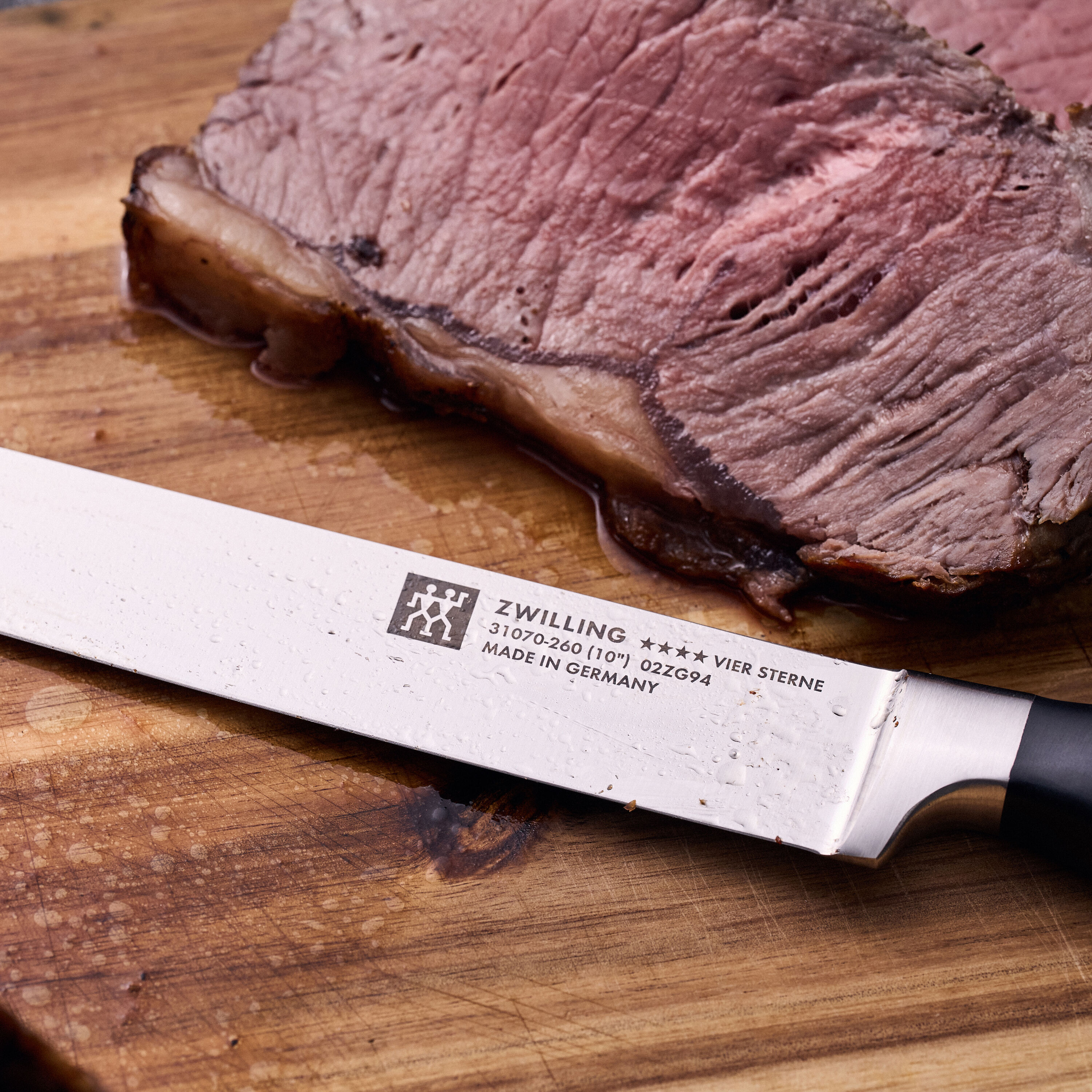 ZWILLING        **** VIER STERNE                Schinkenmesser 26 cm, Glattschliff