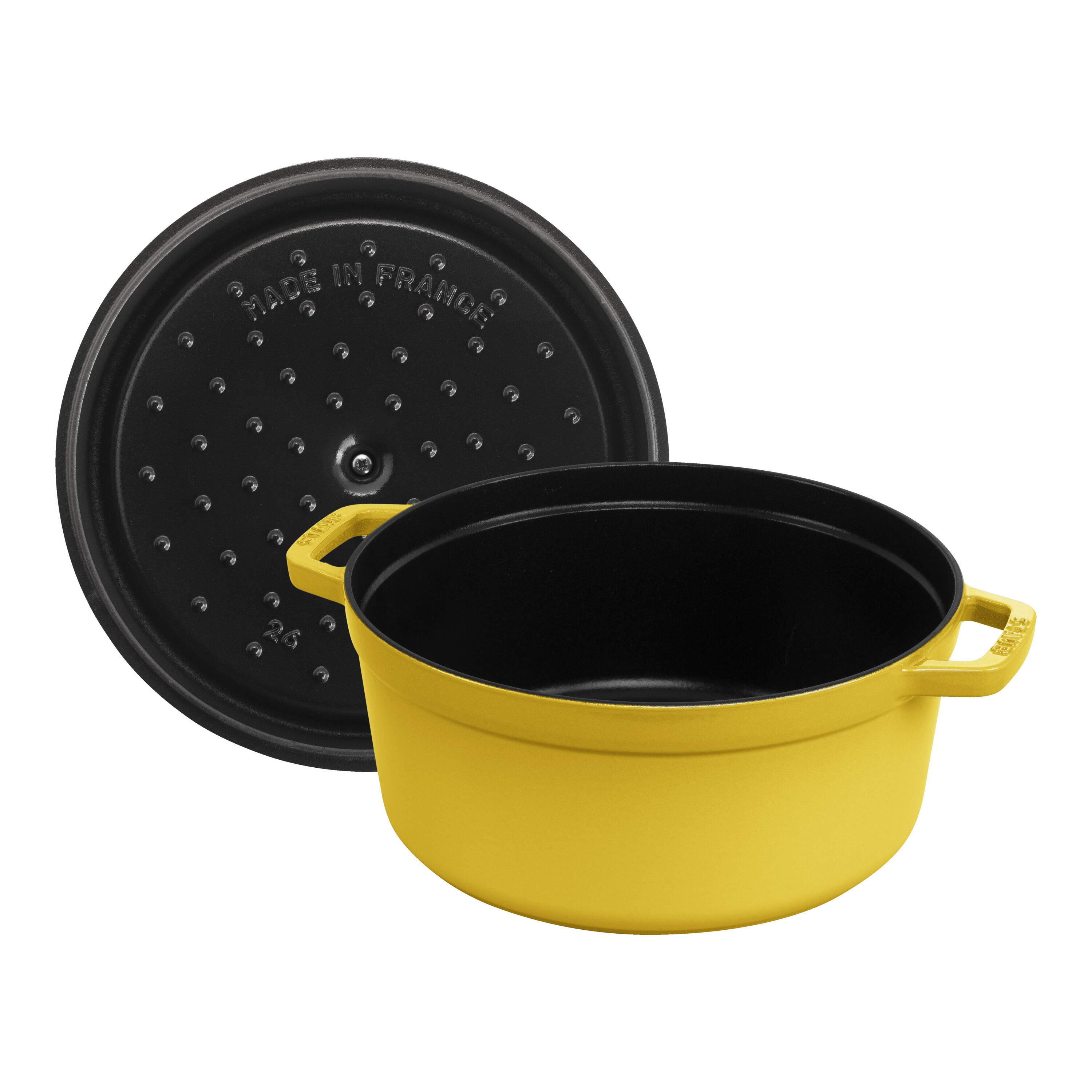 Staub        La Cocotte                Cocotte 26 cm, rund, Citron, Gusseisen