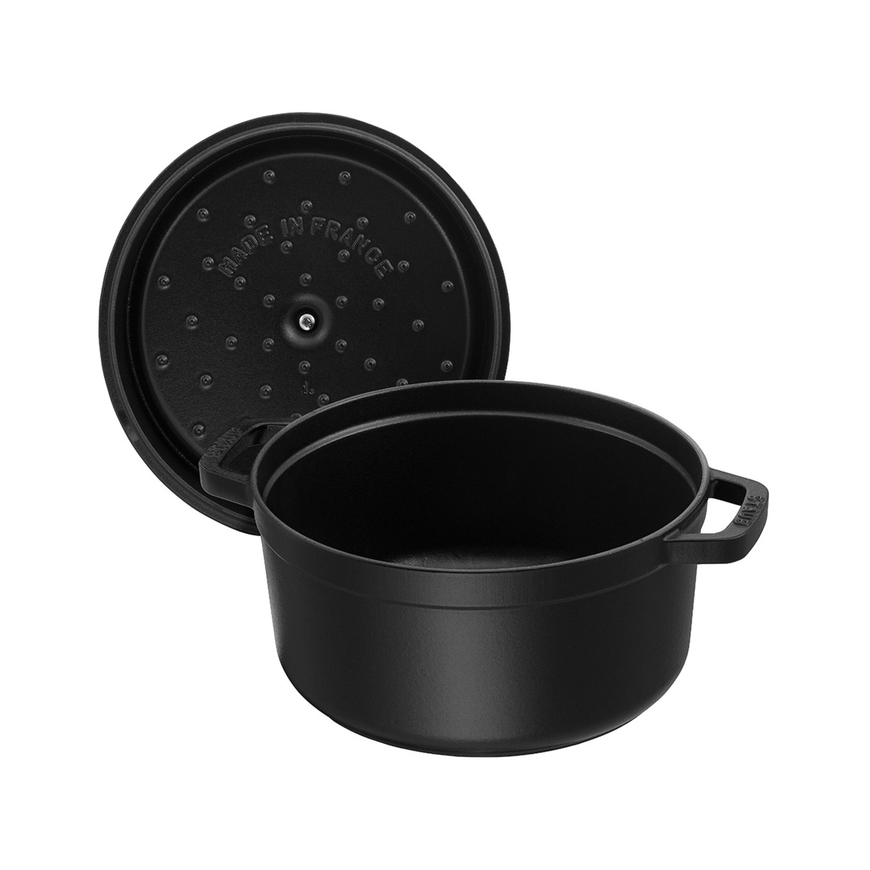 Staub        La Cocotte                Cocotte 28 cm, rund, Schwarz, Gusseisen