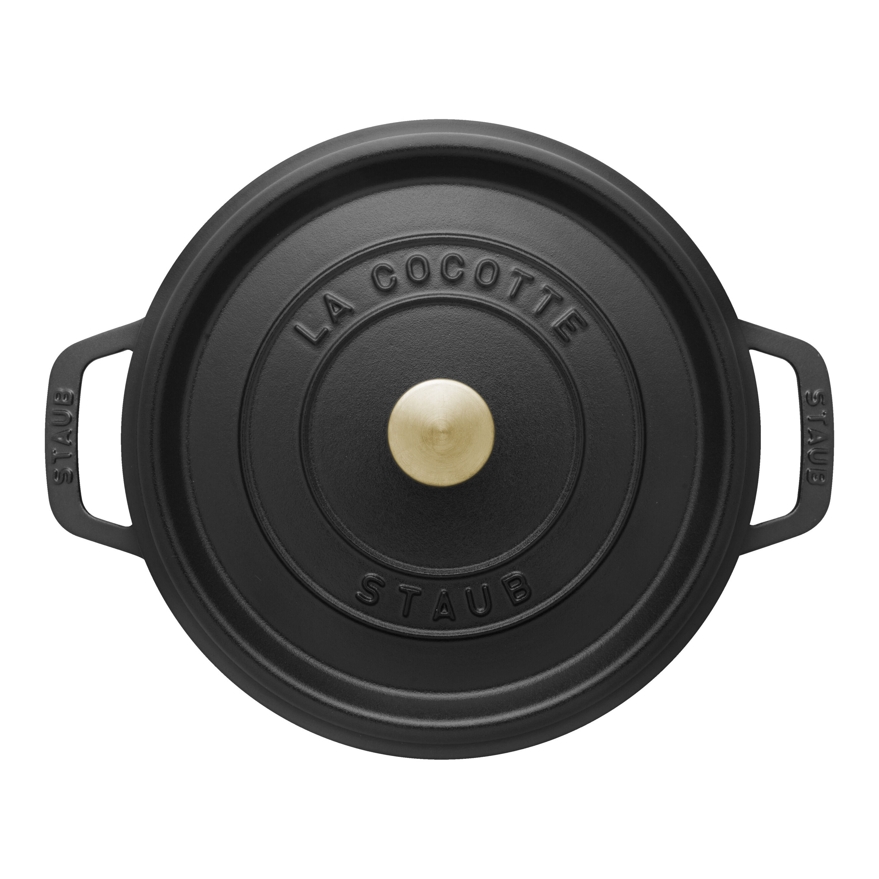 Staub        La Cocotte                Cocotte 24 cm, rund, Schwarz, Gusseisen