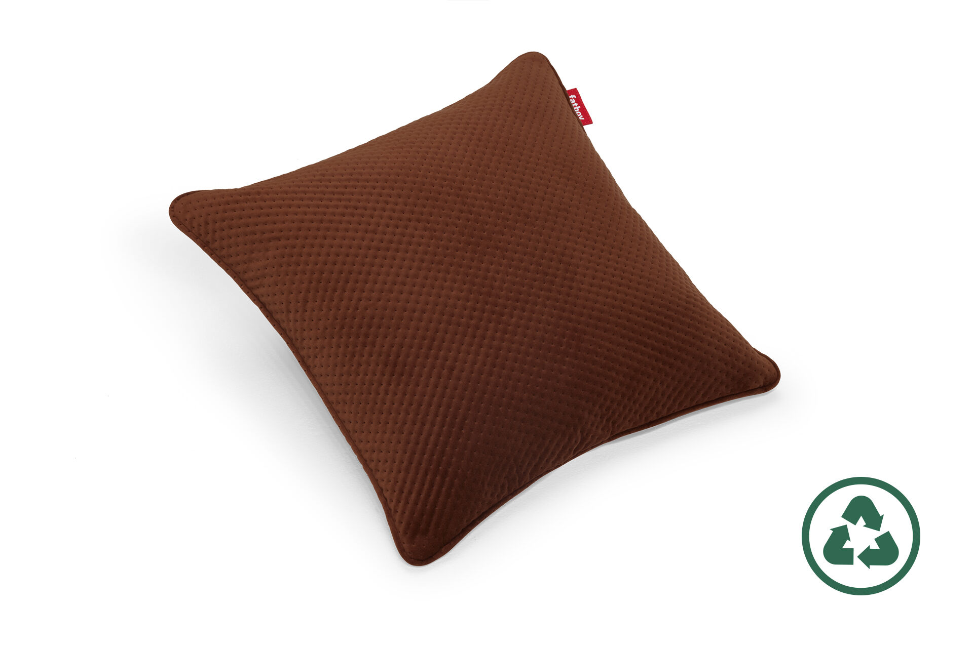 Recycled Square Pillow Royal Velvet Bruin