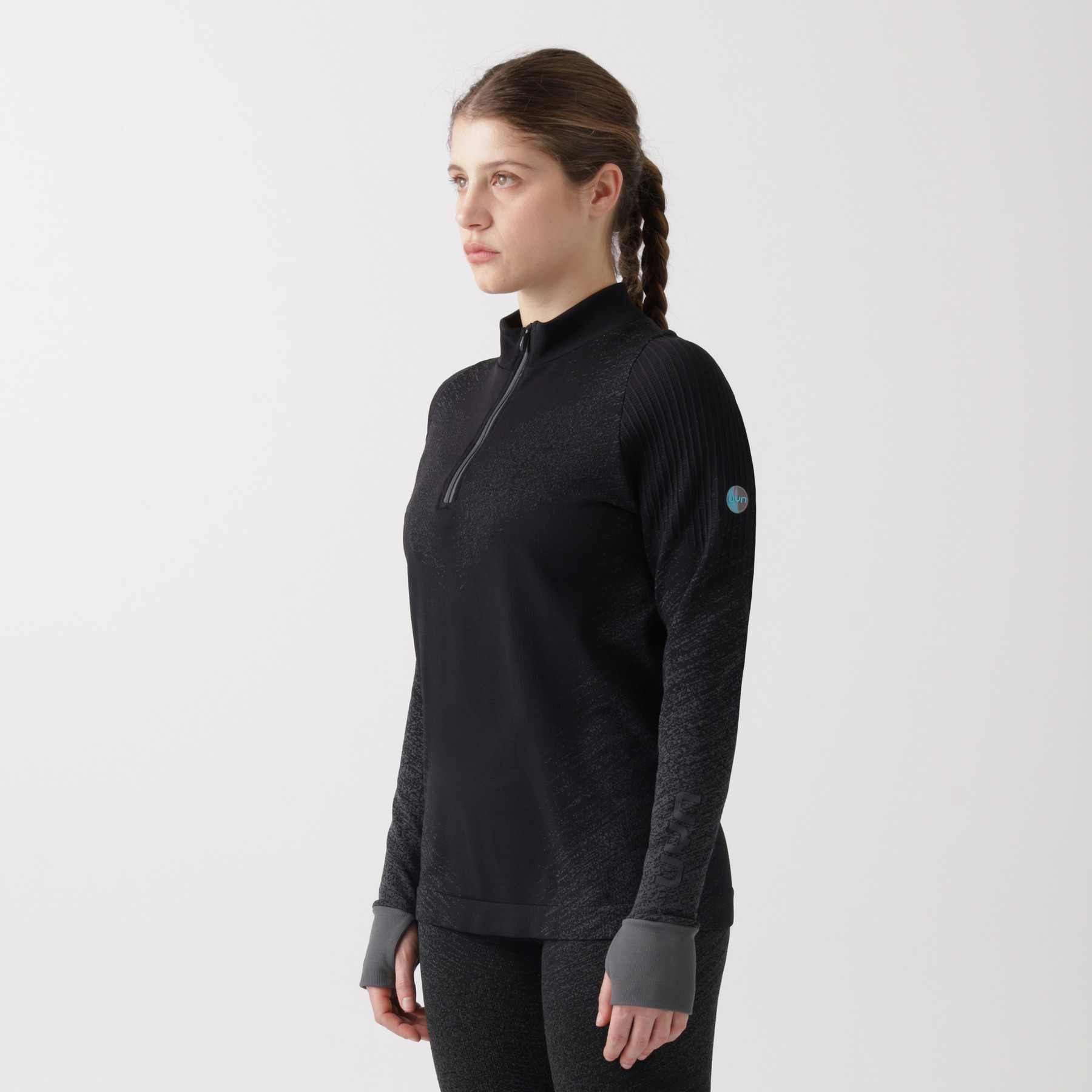 Maglia da running zip up a maniche lunghe Exceleration