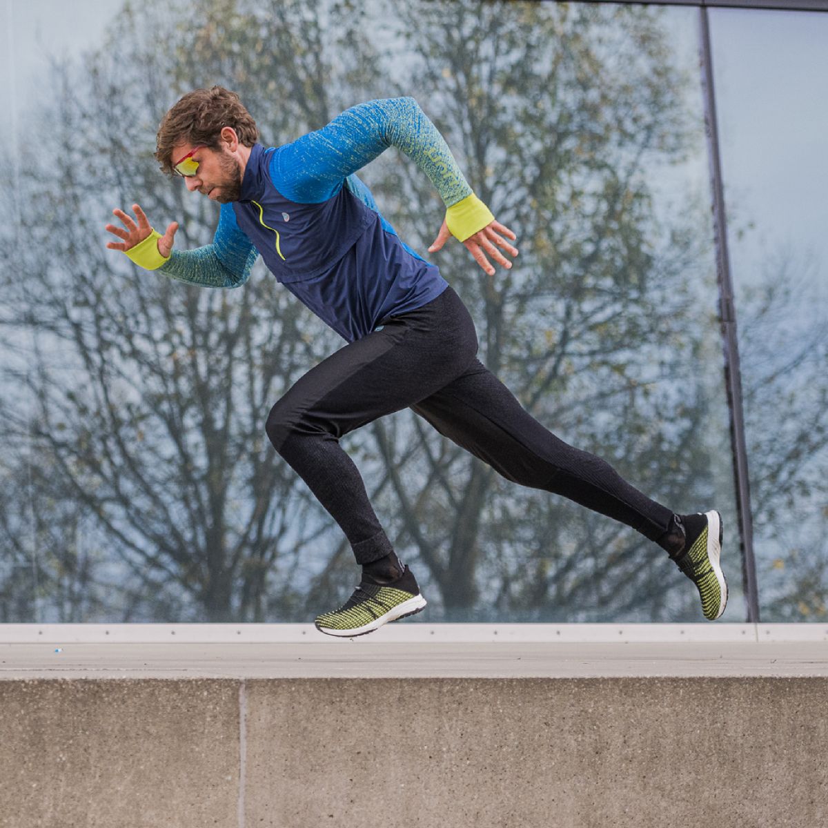 Pantaloni da running antivento Exceleration