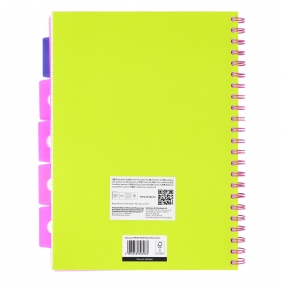 Kołozeszyt Strigo Pads Project Book A4 linia Neon - Zielony