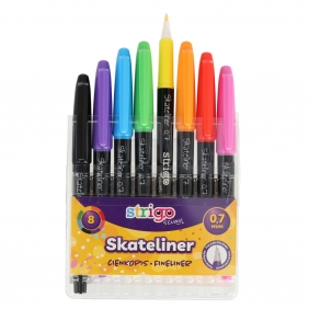Strigo Cienkopisy Skateliner 0.7mm - 8szt