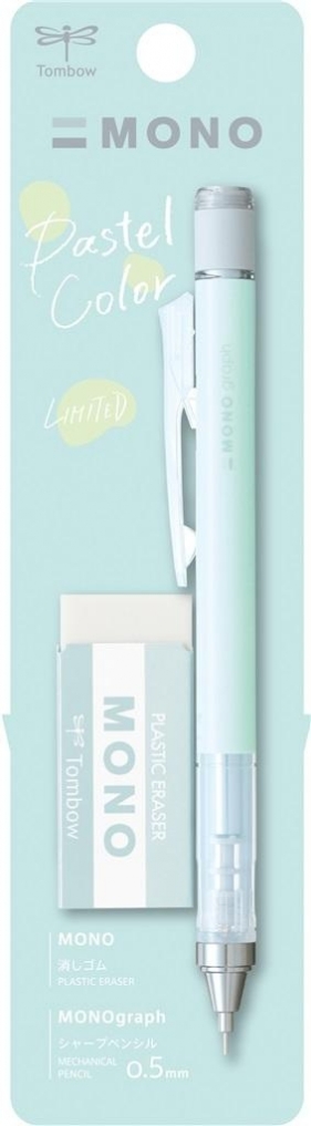 Ołówek automat Mono Graph 0.5mm pastel + gumka