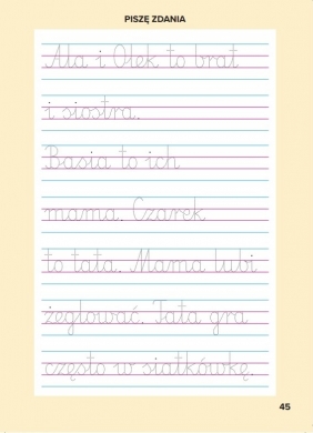 Ćwiczenia Nauka pisania. Zadania grafomotoryczne
