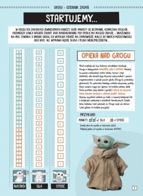 Grogu Dziennik zadań. Star Wars The Mandalorian