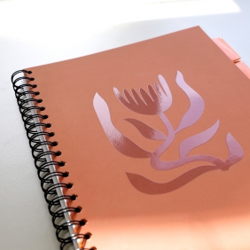 Kołozeszyt Strigo Pads Project Book A4 atka Floral - ceglany