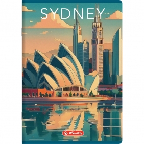 Zeszyt Retro City A4/96k atka z marginesem. 1 szt