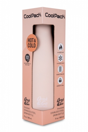 Coolpack. Bidon metalowy 500 ml Pastel - Powder Peach (Z04650)