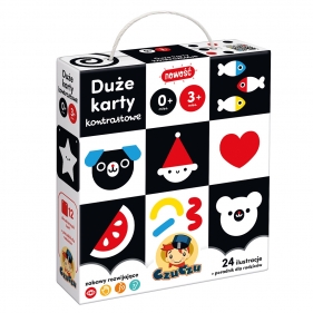 CzuCzu Duże karty kontrastowe (0 mies.+. 3 mies.+)