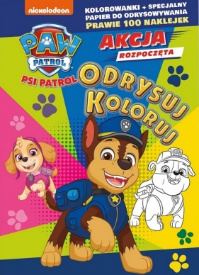 Psi Patrol Odrysuj koloruj. Cztery łapy w akcji!