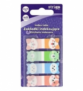 Zakładki indeksujące Misie 44x15mm 80 kartek