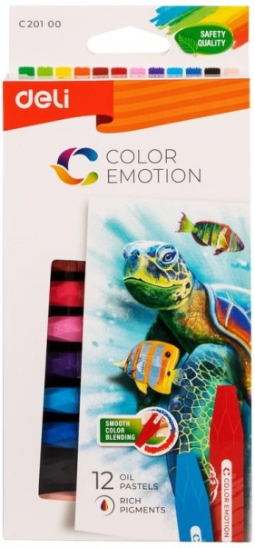 Pastele olejne Color Emotion 12 kolorów DELI