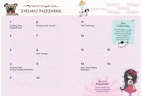 Kalendarz szkolny. Pieski