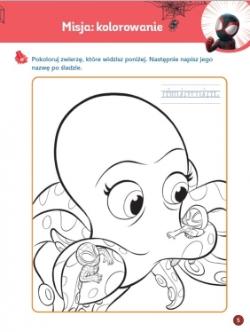 Baw się i ucz! Kaligrafia. Marvel Spidey i super-kumple