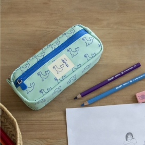 Piórnik 2 komorowy MILAN z serii 460. zielony