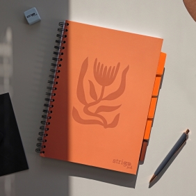 Kołozeszyt Strigo Pads Project Book A4 atka Floral - ceglany