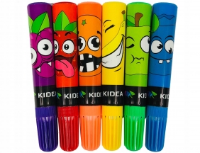 Pisaki zapachowe Kidea. 6 kolorów (DRF-070336)