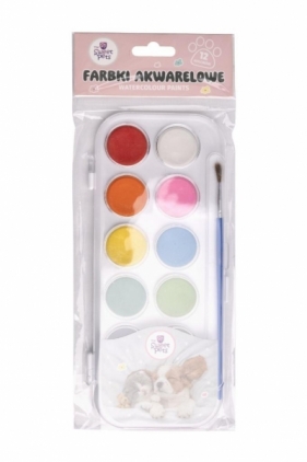Farby akwarelowe 12 kolorów - The Sweet Pets