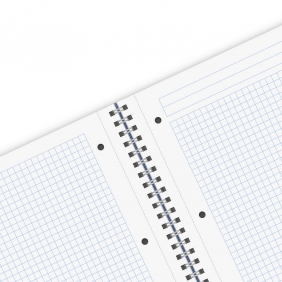 Kołozeszyt Eco PP Ocean A4/80k atka czarny