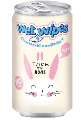 Astra Chusteczki nawilżające w puszce Króliczki. 1 szt. (716024103)