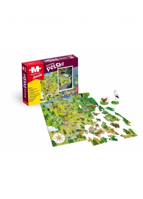 Mappuzle Junior. Zwierzęta Polski