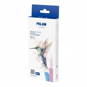 Pastele miękkie MILAN ART - metal colours. 12 kolorów