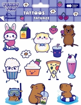 Tatuaże zmywalne Yummy Yum HAPPY COLOR