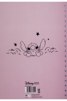 Coolpack. Zeszyt B5/100k Kołobrulion Disney 100 - Opal Collection Stitch (60442PTR)